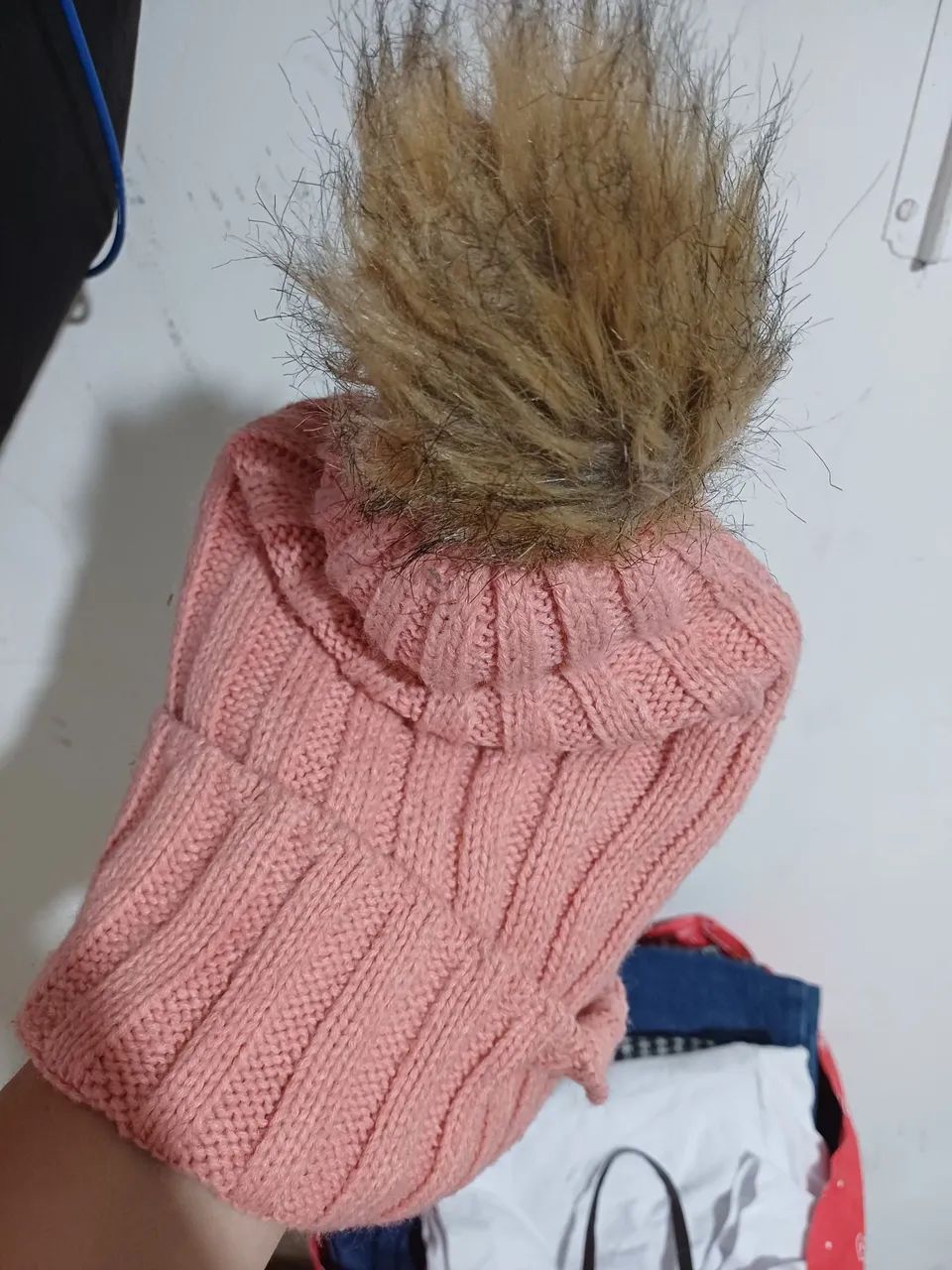Gorro feminino apeluciado 