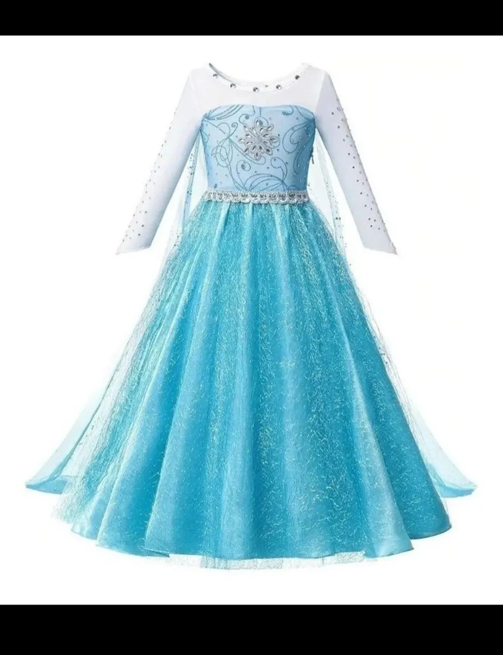 Vestido da princesa Elsa Frozen semi novo. - Foto 2