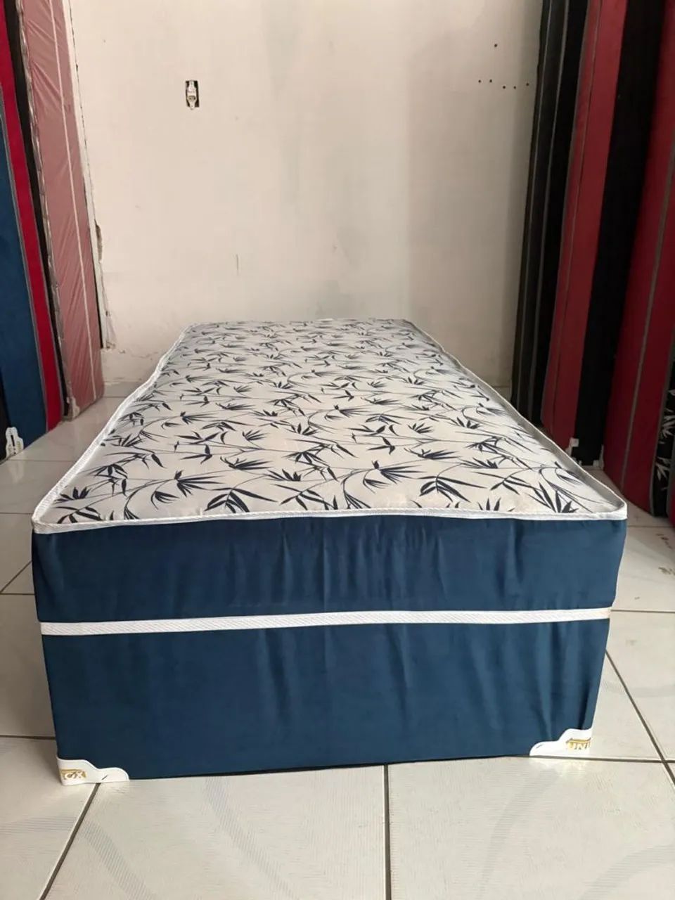 Cama box solteiro nova mola espuma alta  - Foto 2