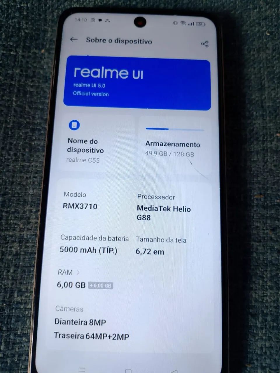 Realme C55 12gb ram + 128gb armazenamento  - Foto 2