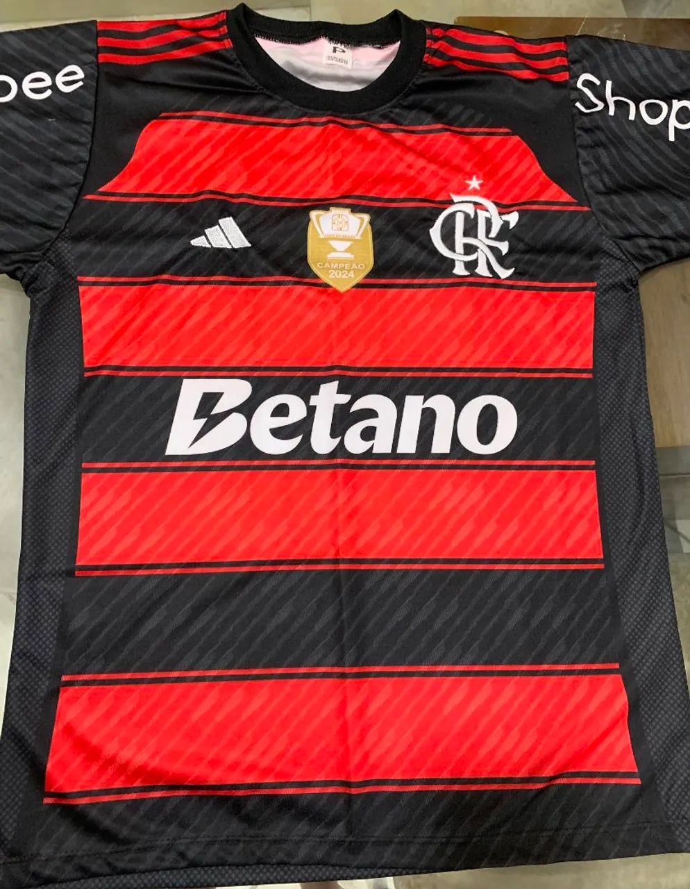 Camisa Flamengo Betano/patch da copa do brasil