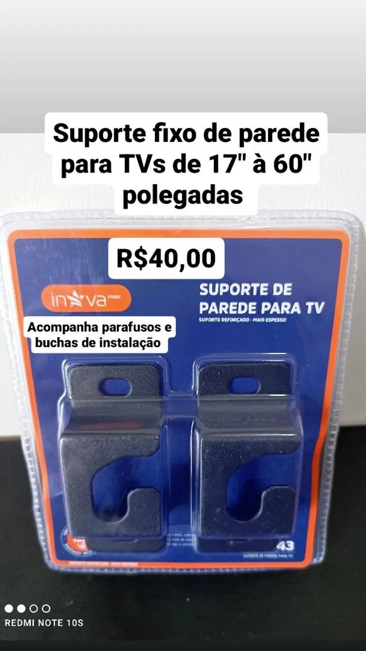 Suporte fixo de parede para TVs de 16" a 60" polegadas / MEGA OFERTA 
