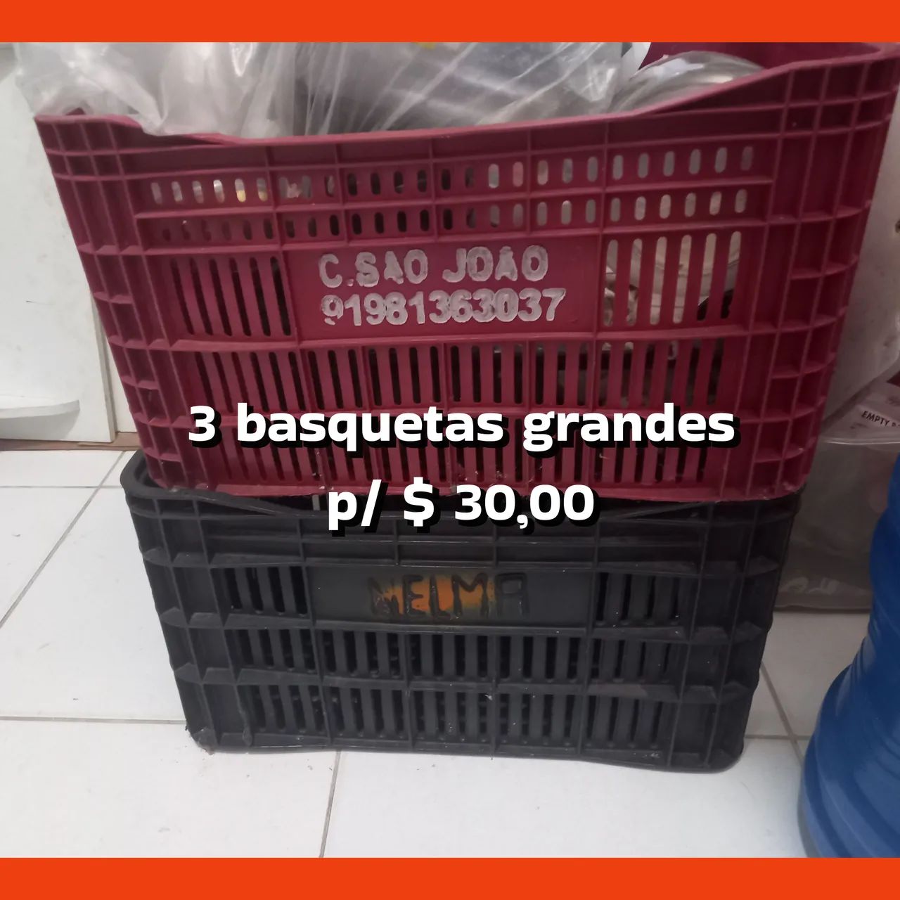Carrinho p/ carga/ basqueta/prateleiras, garrafão - Foto 5