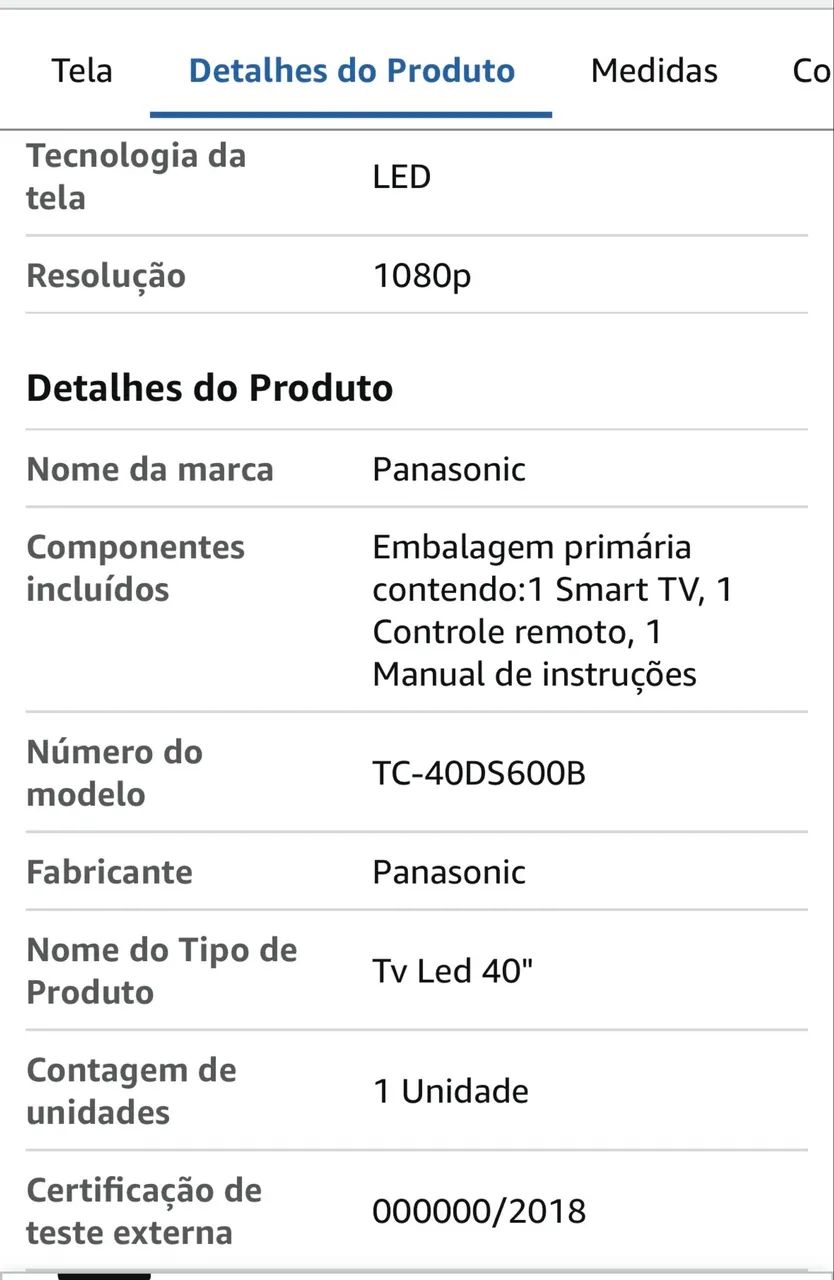 LINDA TV PANASONIC 40 polegadas  - Foto 3