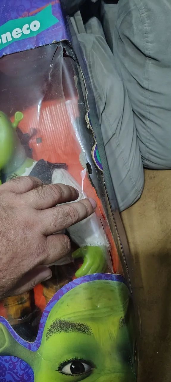 boneco Sherek da bandeirante antigo  - Foto 4
