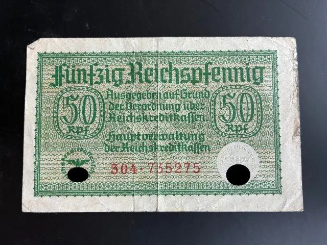 Cédula de 50 Reichspfennig de 1940-1945