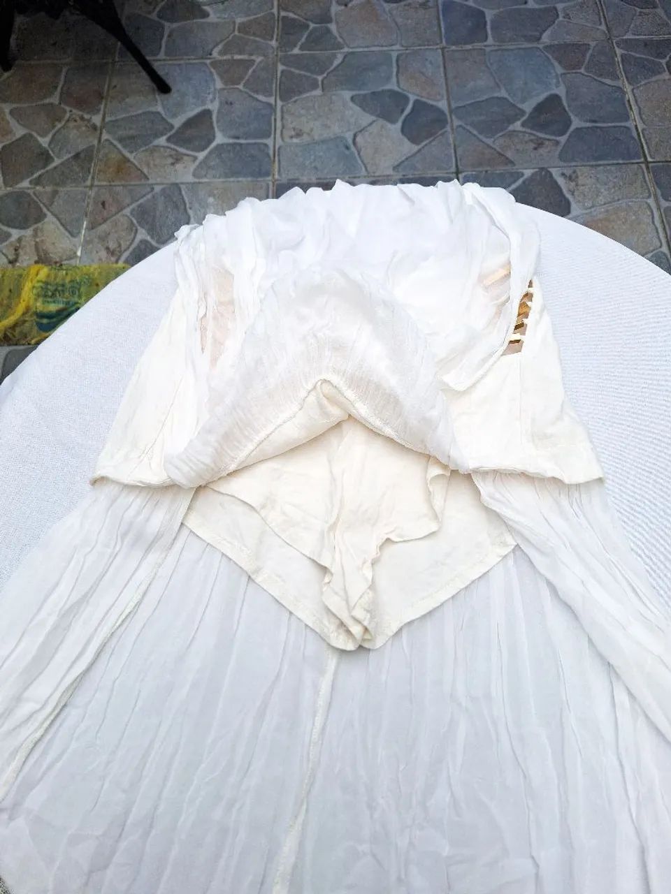 Saia Branca Longa - Short Saia - Foto 4