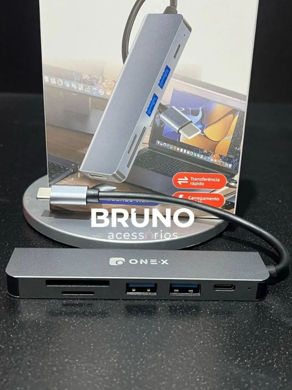 Hub usb c multifunções HUB-7566