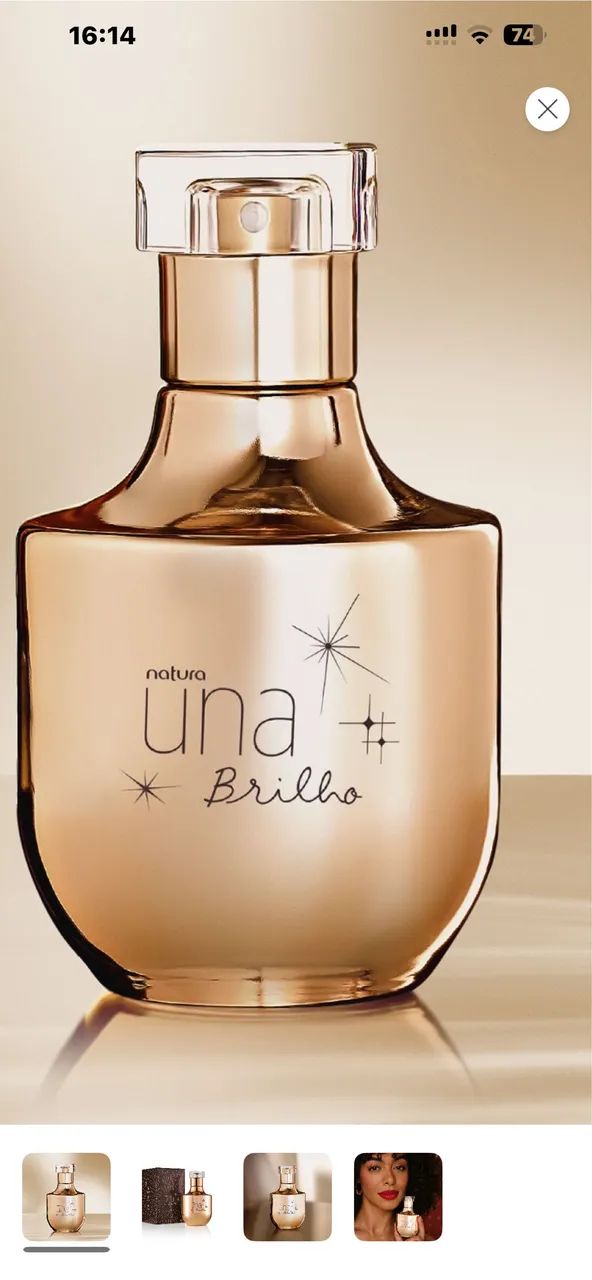 Perfume Una brilho
