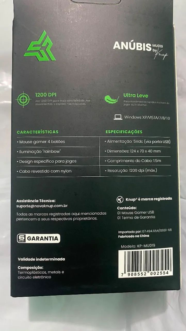 Mouse gamer Anúbis MU019 com fio - Foto 3