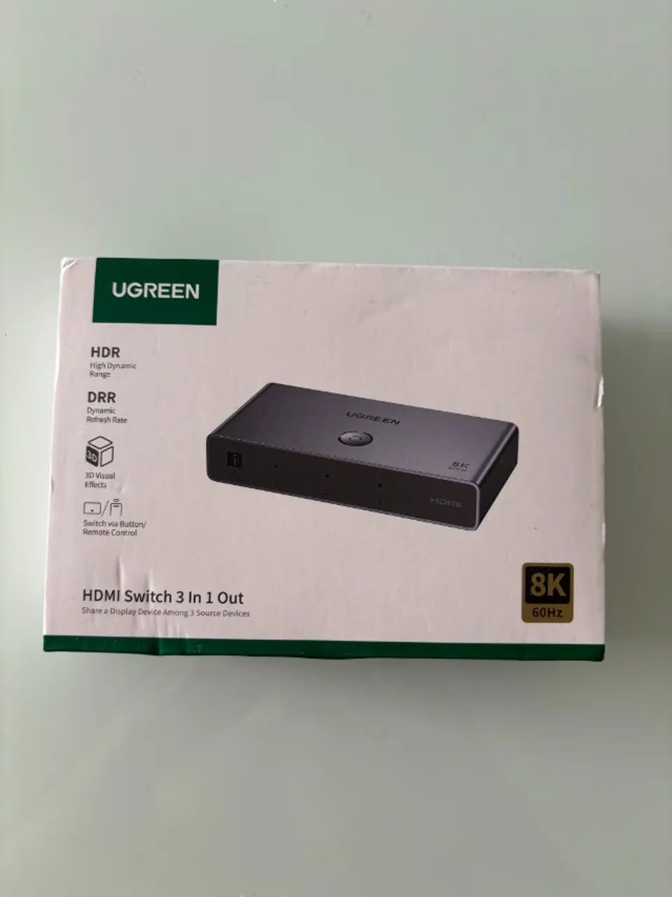 Switch HUB HDMI 2.1 8k 4k 3 em 1