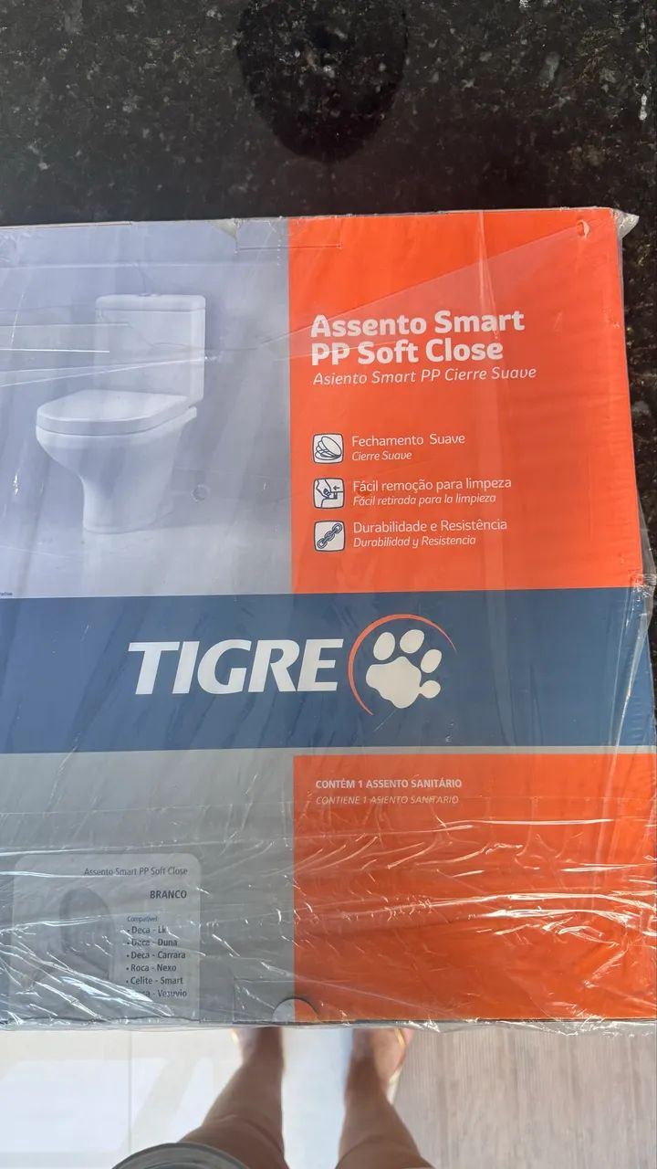 Assento sanitário smart pp soft close tigre - Foto 3