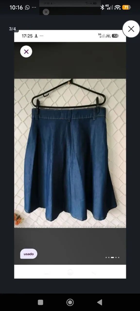Saia jeans godê  - Foto 4
