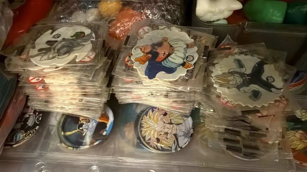 Coleção Dragon Ball Z Spinners Elma Chips Completa Lacrada 60  - Foto 2