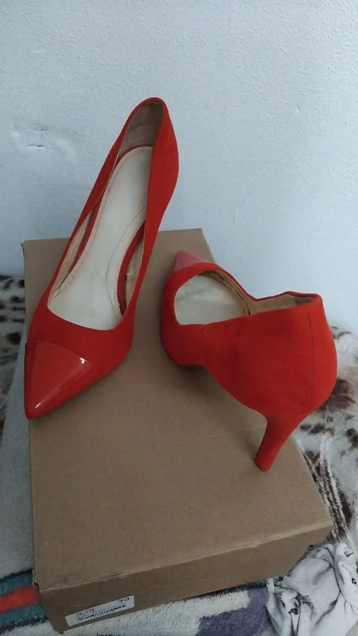 Salto Zara vermelho - Calçados - Jardim Vera Cruz(Zona Leste), São