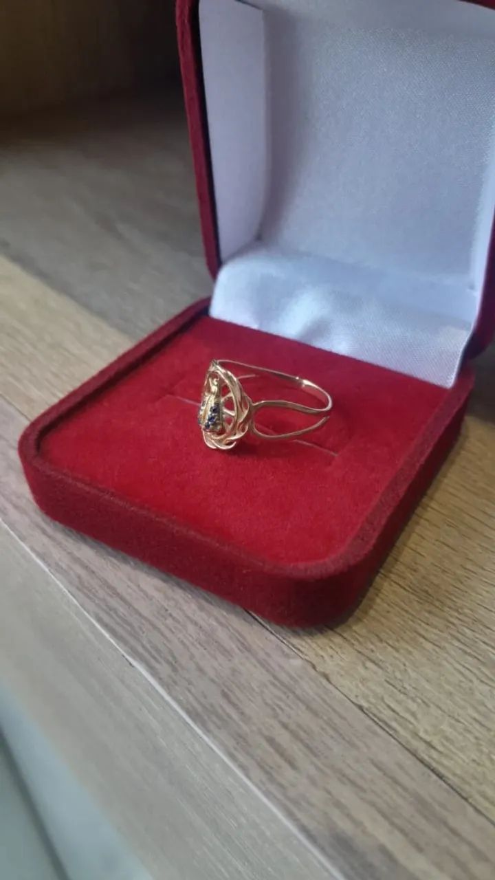 ANEL PADROEIRA 1,79g OURO 18k750 ARO 13 - Foto 3
