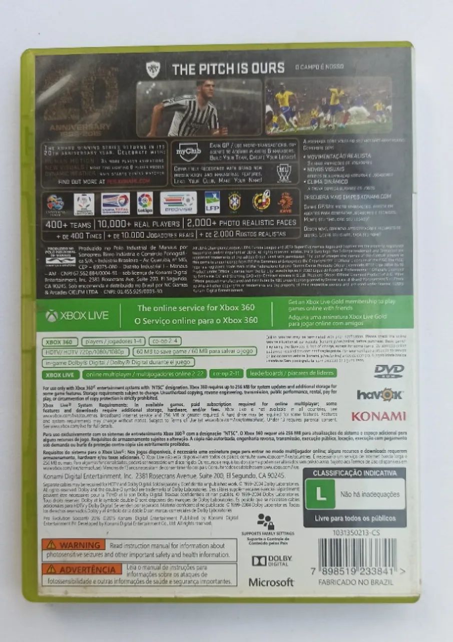 Futebol PES 2016 Pro Evolution Soccer Xbox 360 - Foto 3