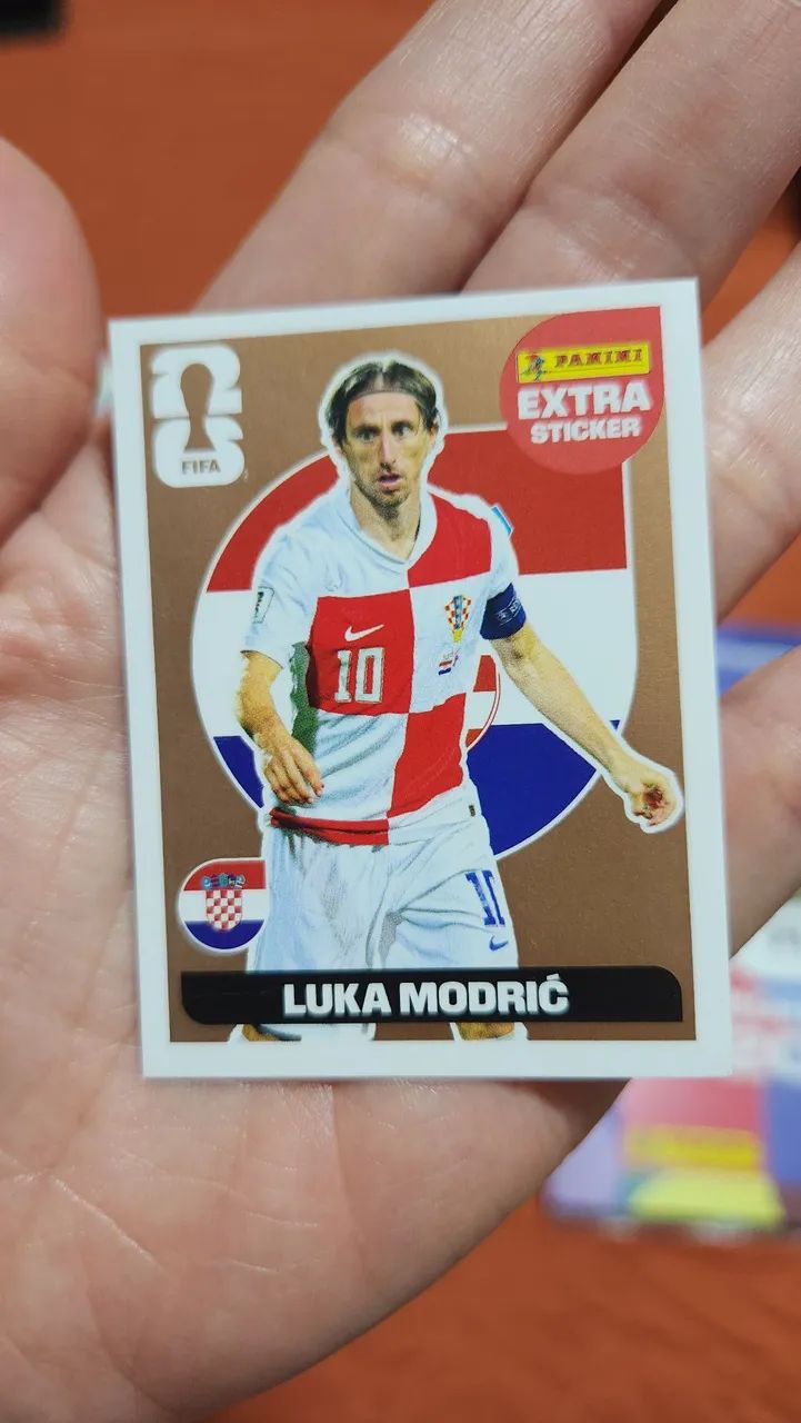 Figurinha Extra Sticket Bronze - Luka Modric 