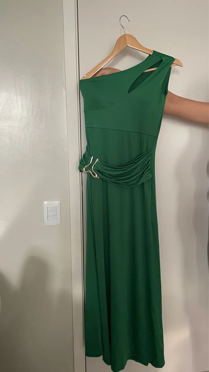 Vestido Longo Verde Elegante - Foto 4