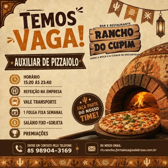 AUXILIAR DE PIZZAIOLO