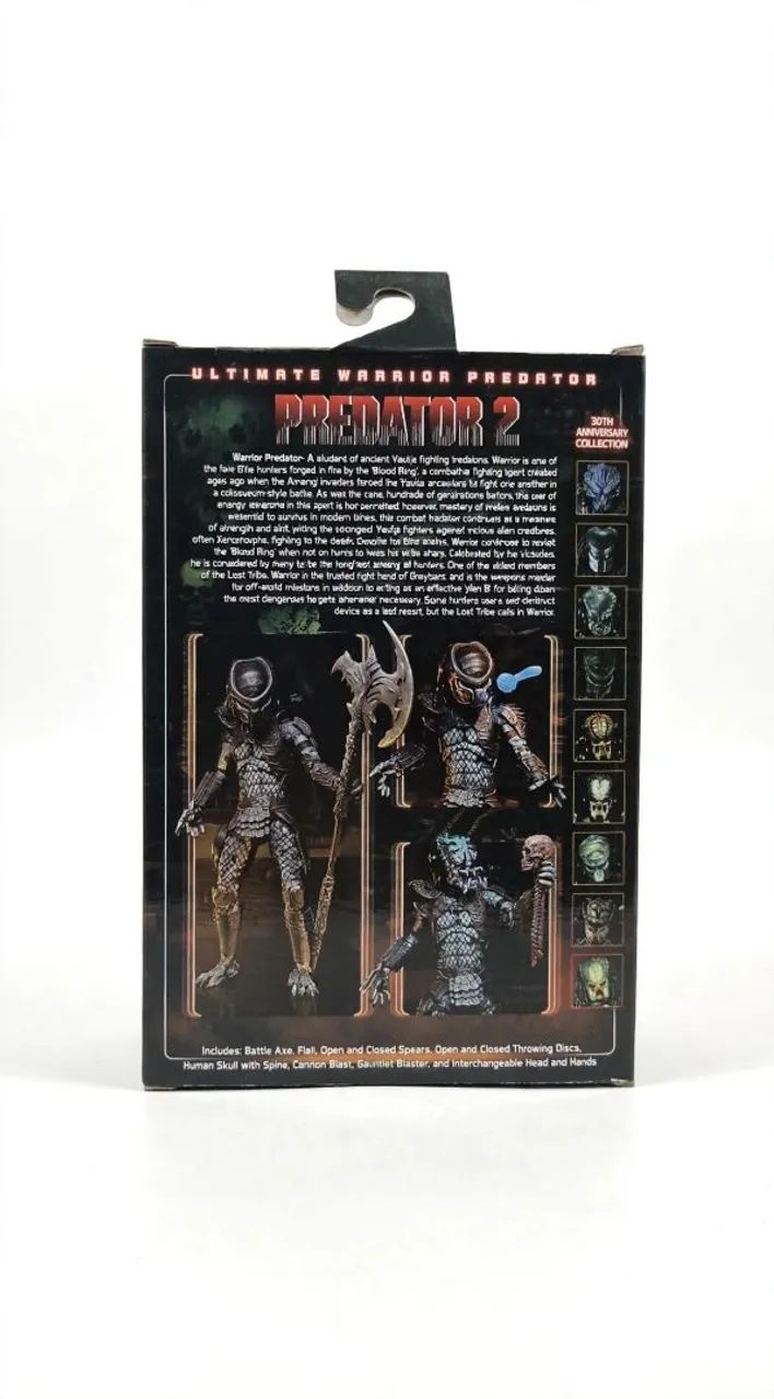 Boneco predador Action Figure Predator Warrior Ultimate NECA 18cm Original com Acessórios - Foto 3