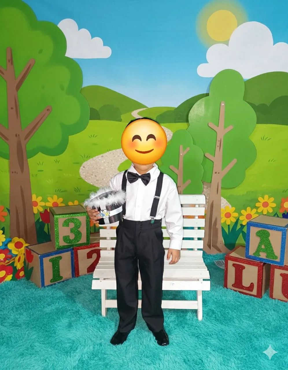 Roupa social abc 6 anos com sapato