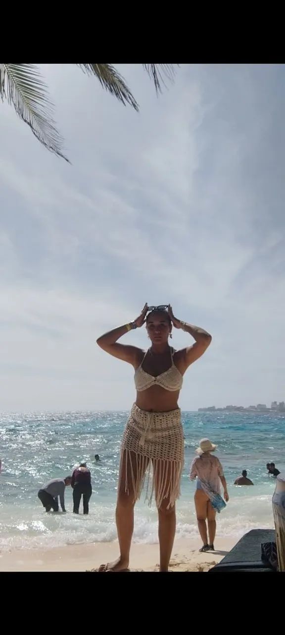 Conjunto crochê praia