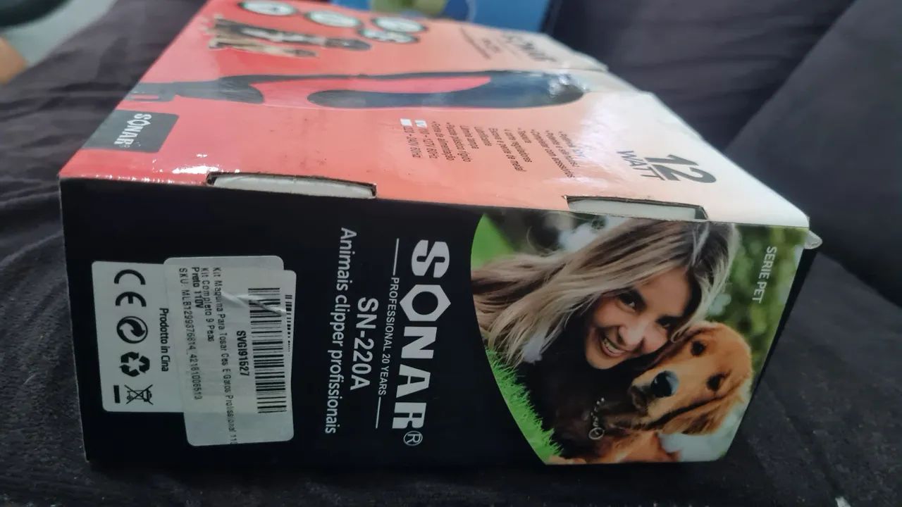 MÁQUINA TOSADORA P PETS PROFISSIONAL SONAR 227/220V - Foto 4