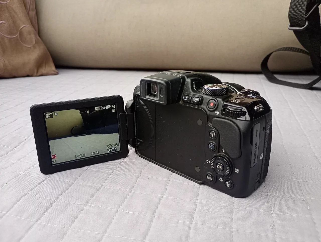 Câmera Nikon Coolpix P610 Preta Praticamente Nova - Foto 3