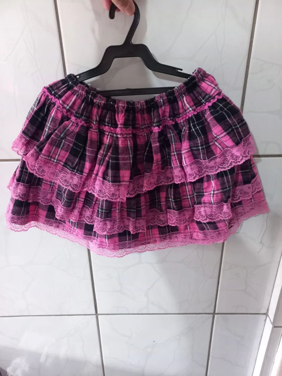 Roupa Xadrez Rosa e preto ( Festa Junina) - Foto 4