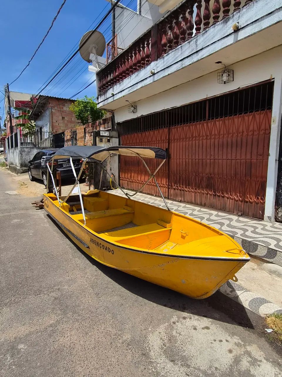 Bote de alumínio 5m com motor 25hp