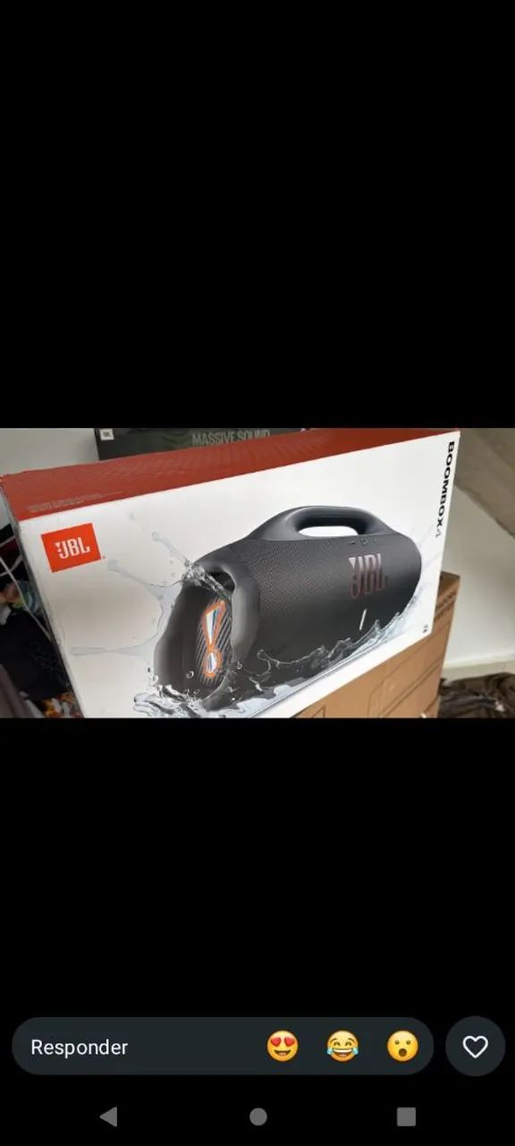 JBL zero na caixa 