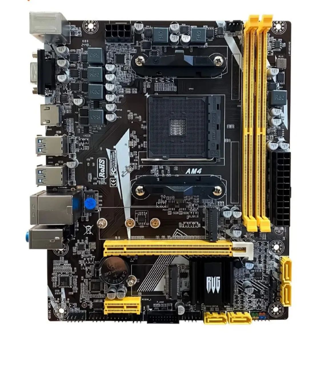 Placa Mãe AM4 A320 M.2 + slot.Wifi *NOVA - Foto 2