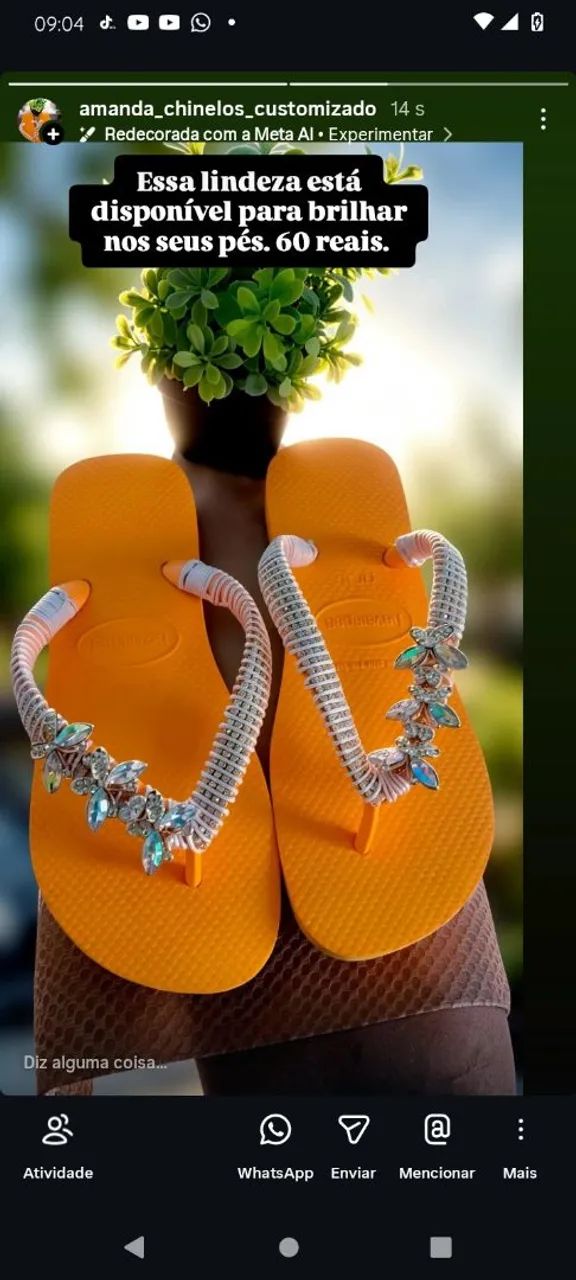 Vendo havaianas customizadas ?