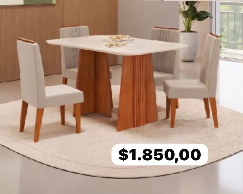 Mesa de jantar com entrega e montagem grátis - Foto 2