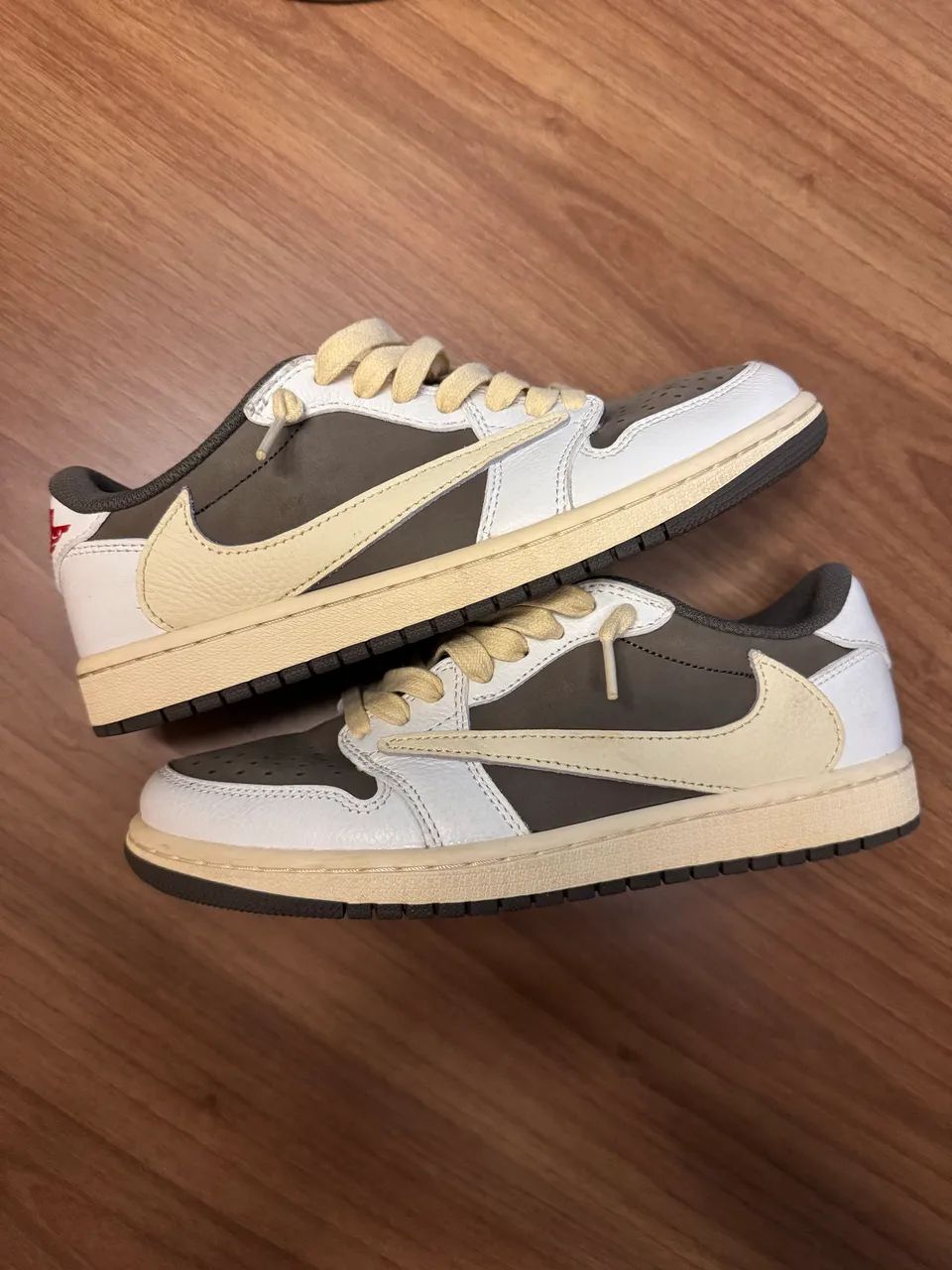 Tênis air jordan 1 low Travis Scott Reverse Mocha - Foto 5