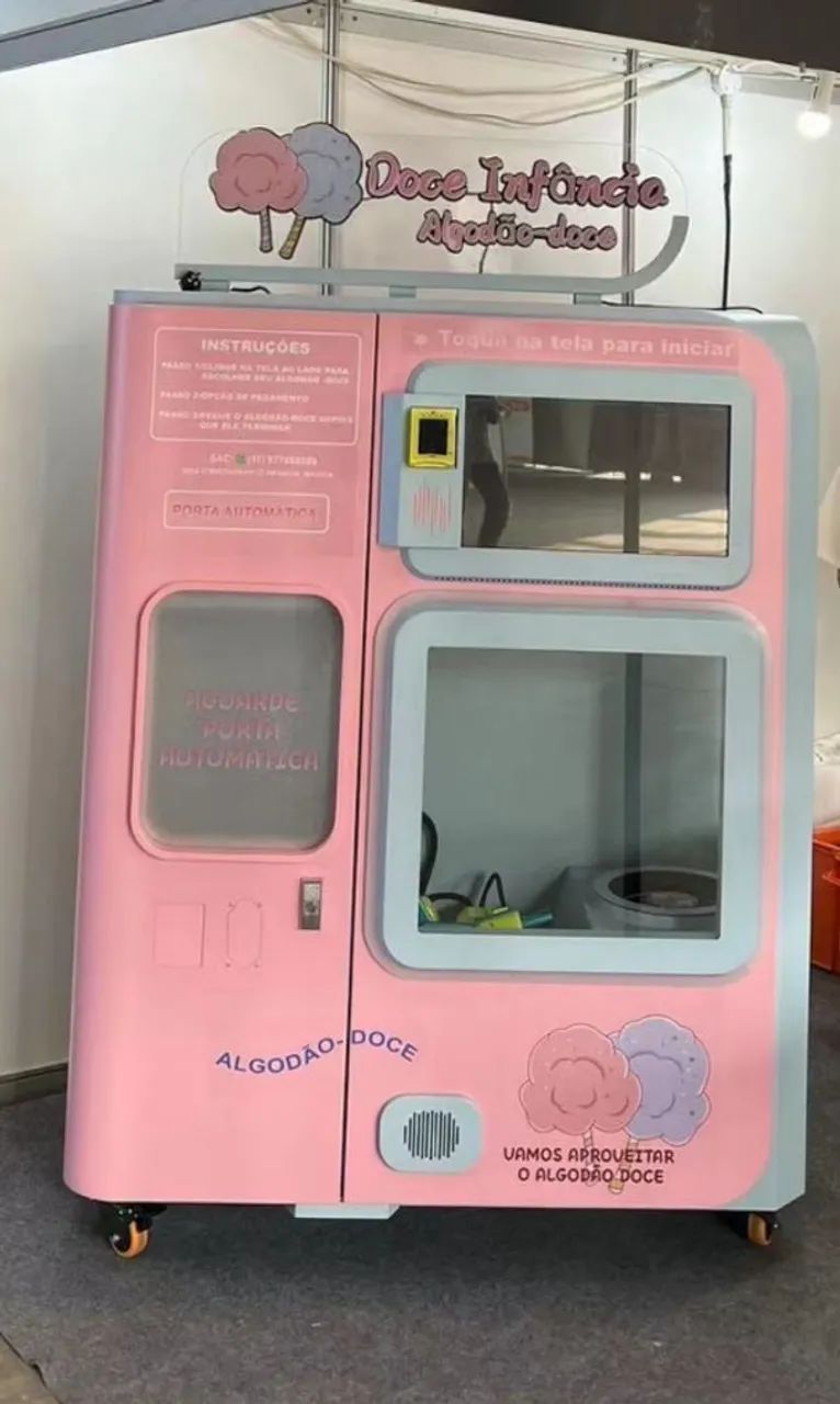 MÁQUINA AUTOMÁTICA DE ALGODÃO DOCE À VENDA - Foto 3