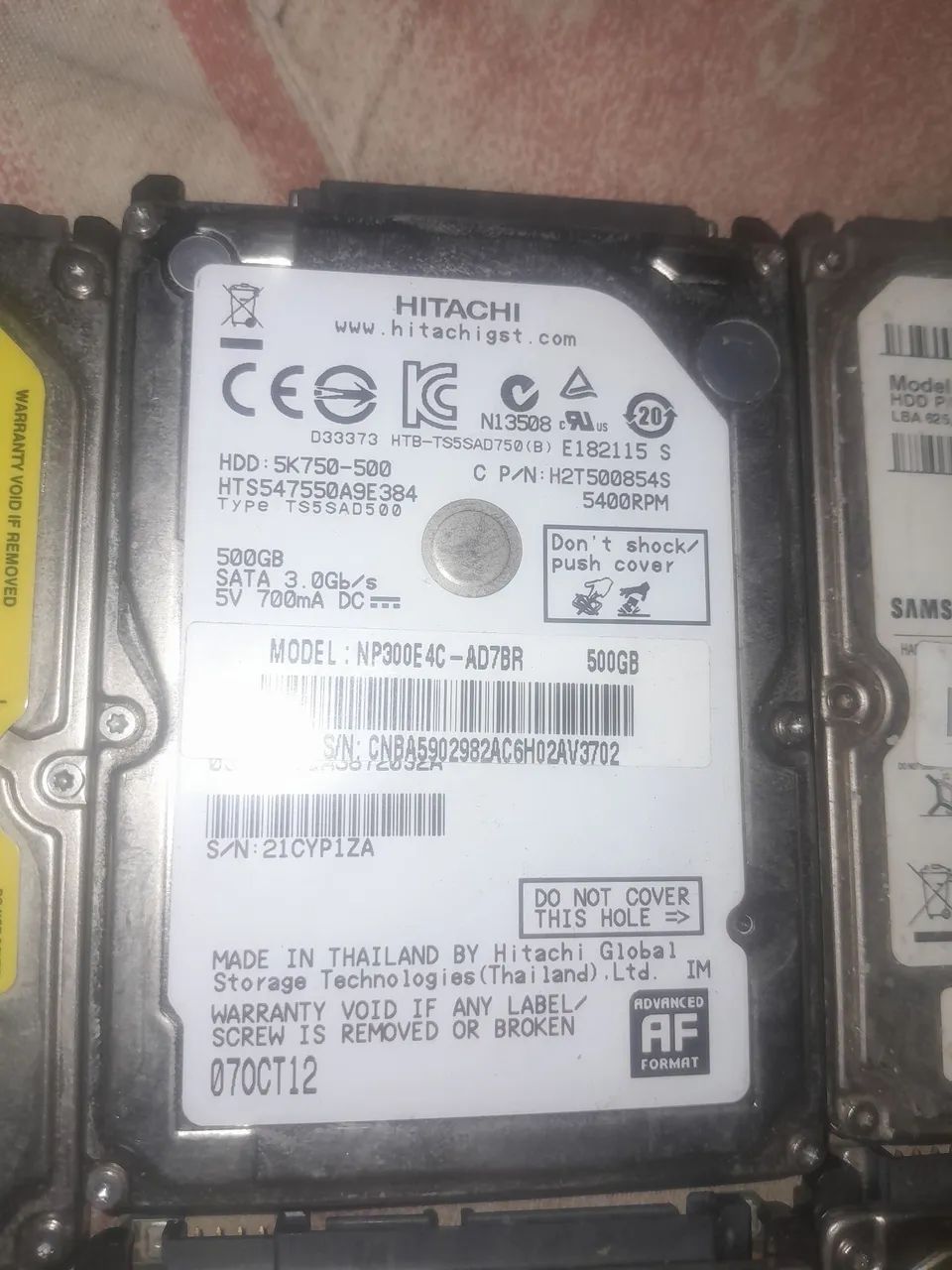 Lote de HDs de notebook com defeito  - Foto 5