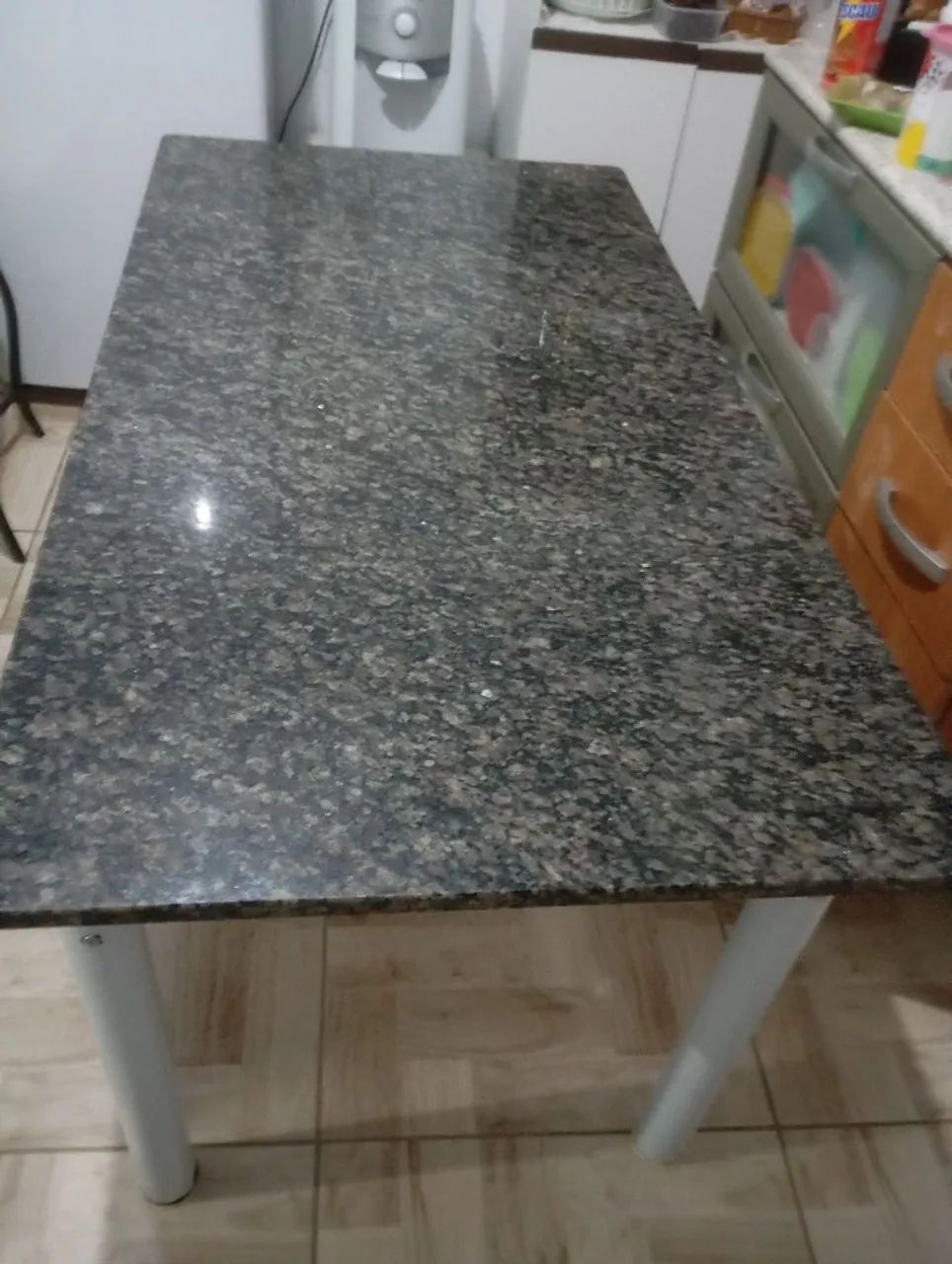 Mesa de com tampo de mármore  - Foto 2