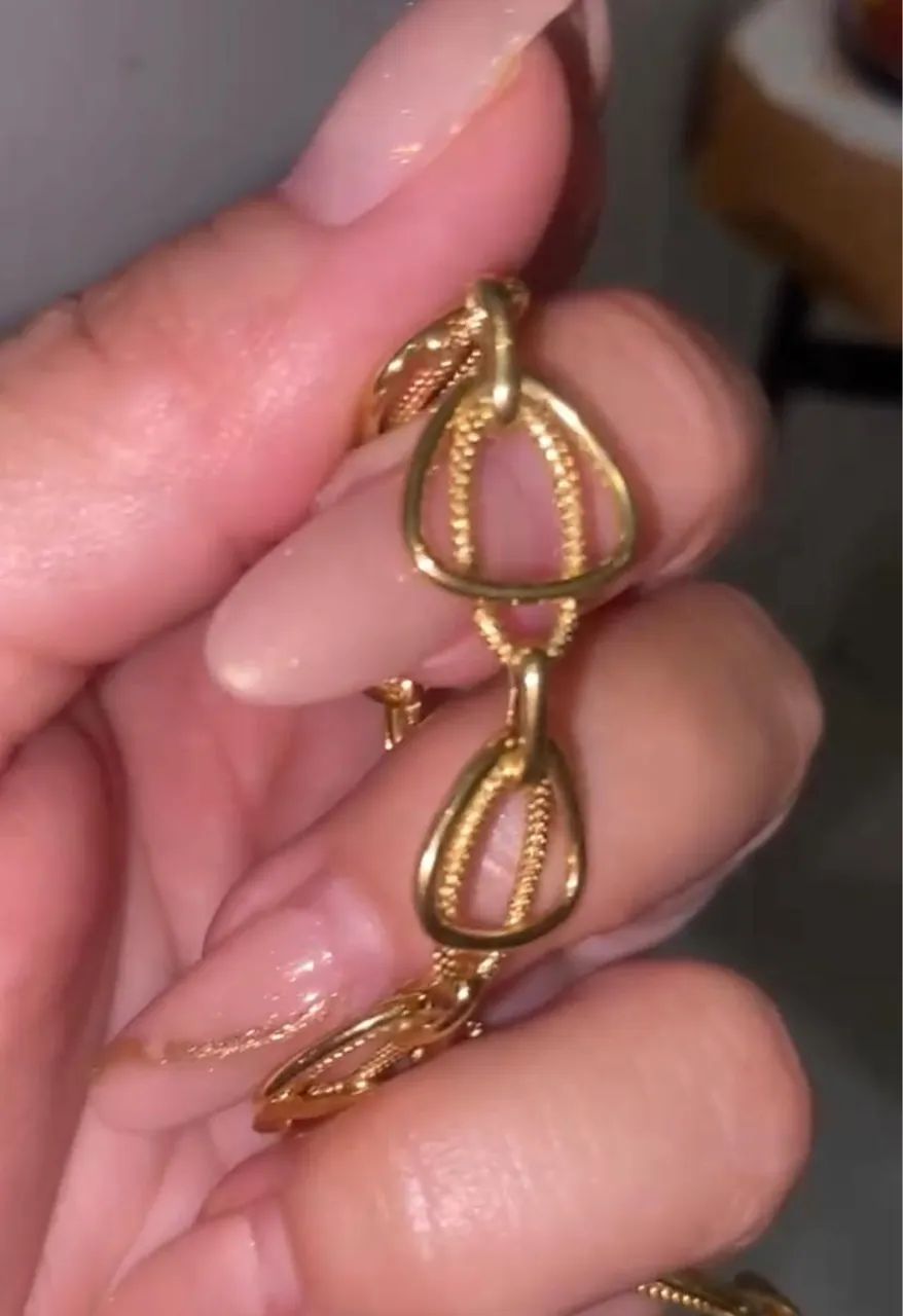 Corrente em elos ouro 18 k - Foto 2