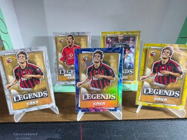 Kaká + Ronaldo + Roy Keane | 4 Cards Topps UEFA Legends
