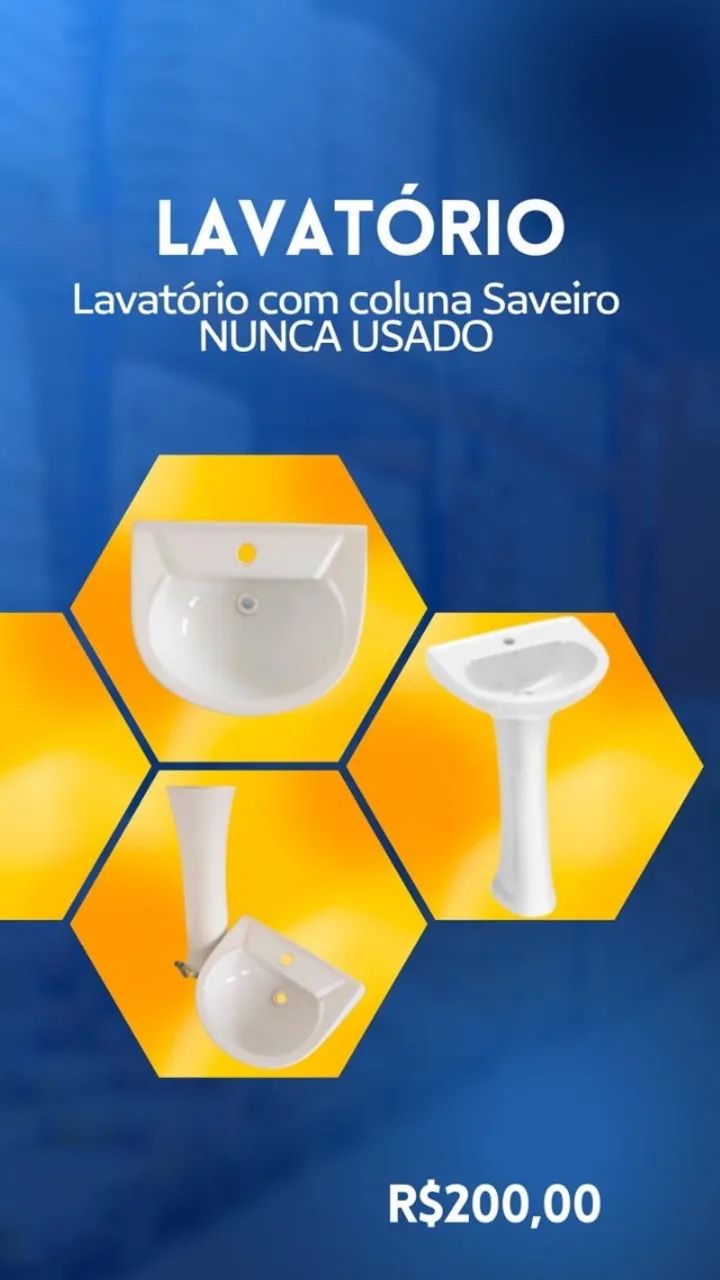 Vendo Pia de banheiro com coluna