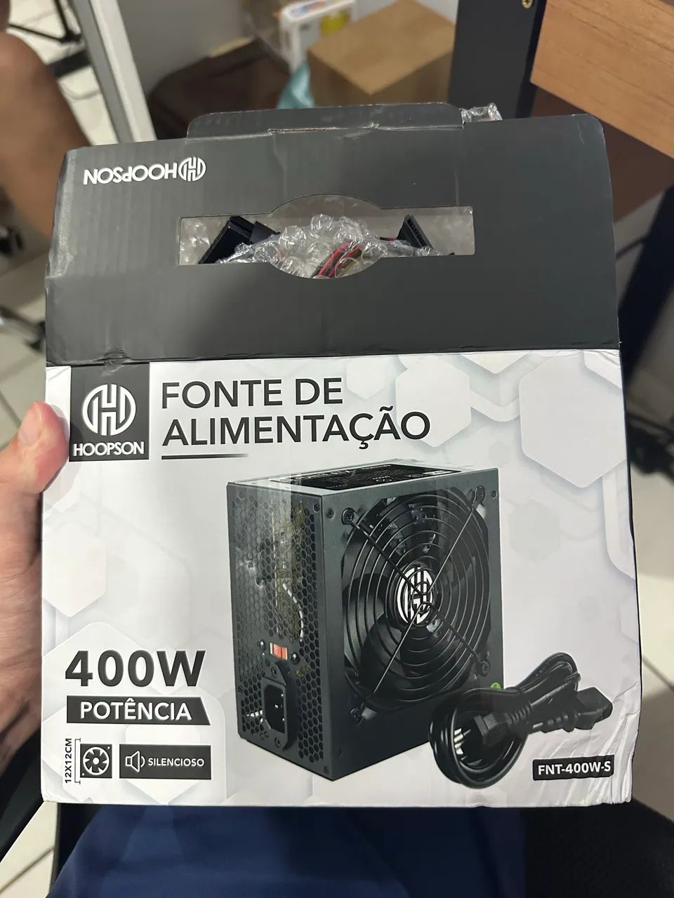 Fonte ATX 400W Real Bivolt Silenciosa - Alta Performance - Foto 4