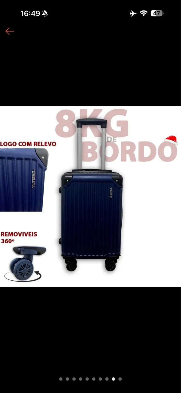 Mala de rodinha 8kg