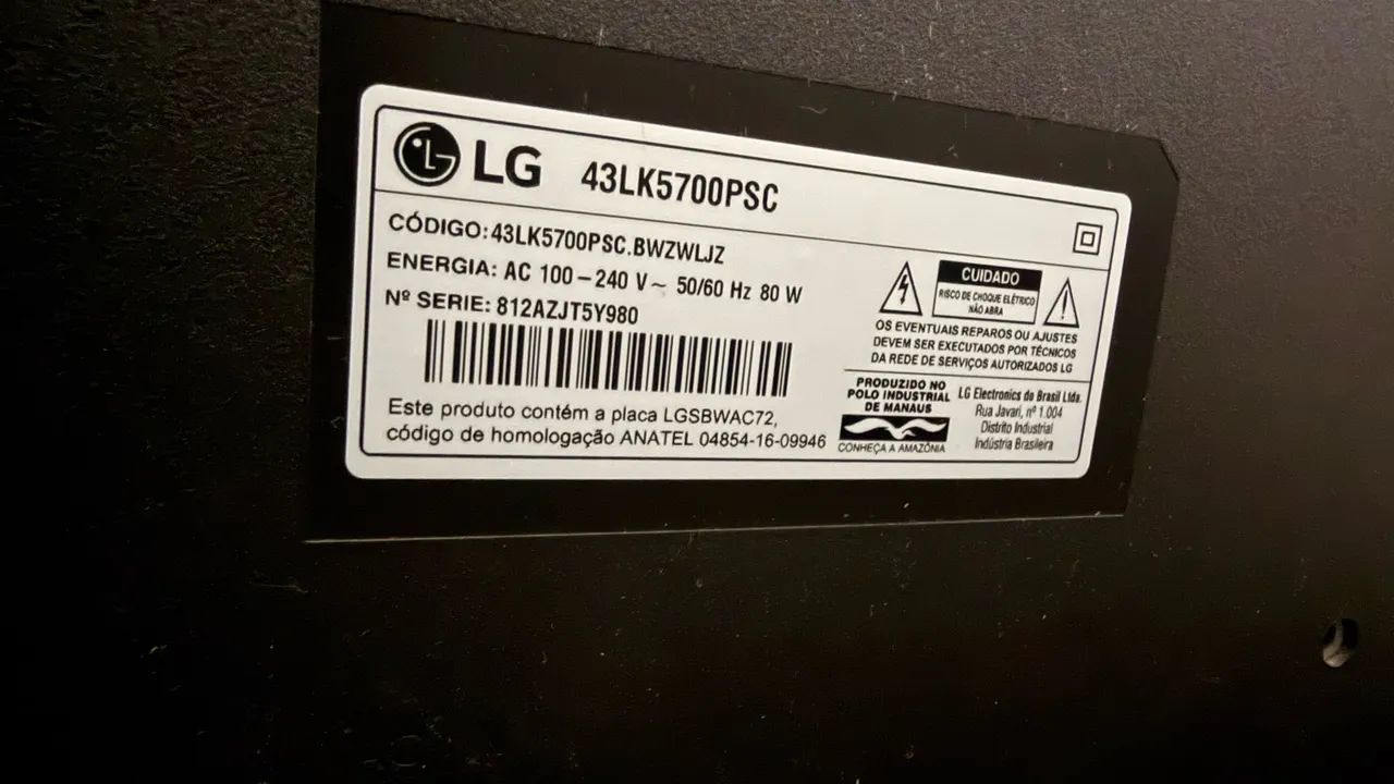 Vendo TV LG 43 sem defeito  - Foto 4
