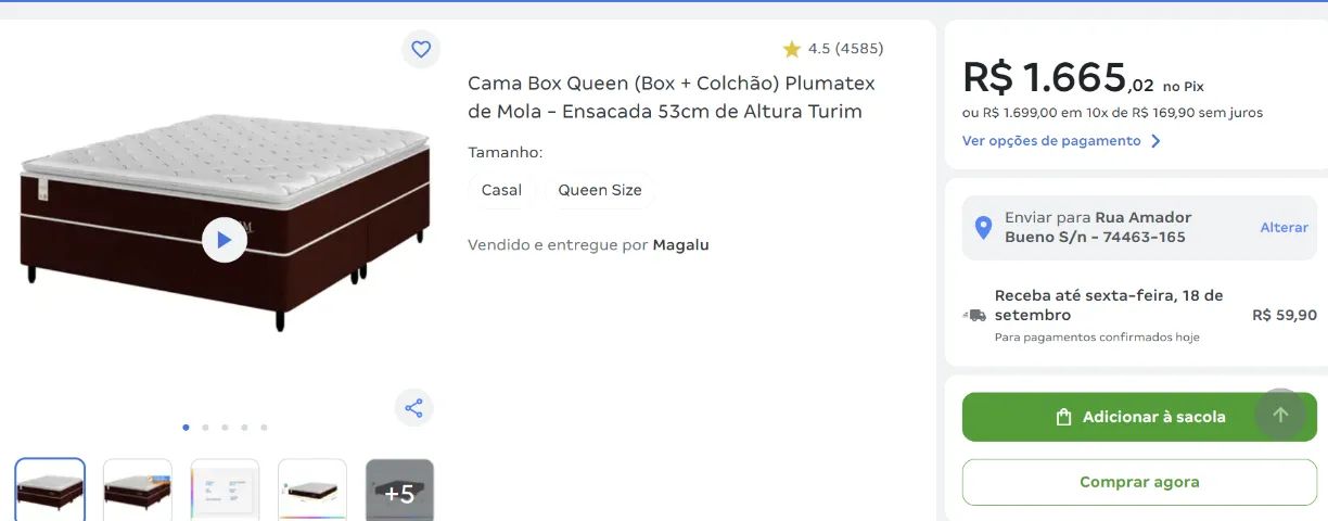 cama queen molas ensacadas - Foto 3