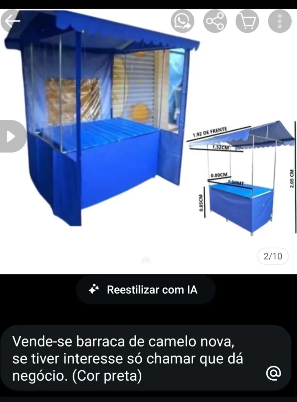 Barraca camelo nova! ( Cor preta)