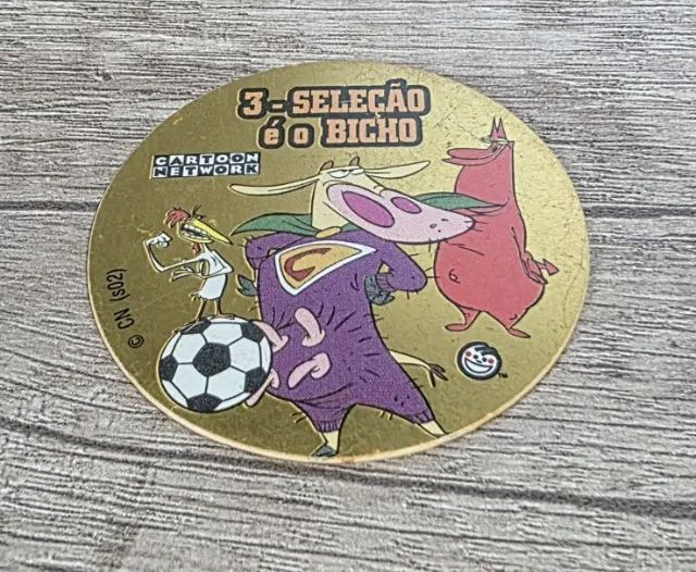 TAZO COPA TOON OURO Nº 3 - ELMA CHIPS - Foto 2