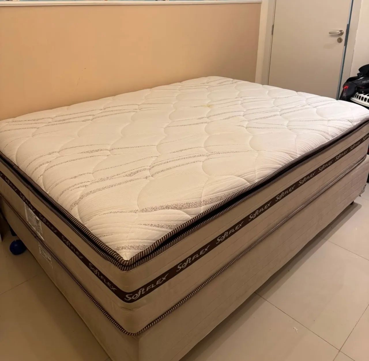 Conjunto box casal Veneza + colchão softflex - Foto 2