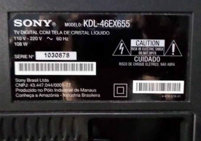 Tv Sony Led 46 Polegadas ( Não é Smart ) - Foto 5
